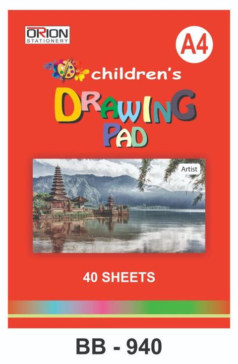 A4 Children's Drawing Pad 40 Sheets: Inspire Creativity and Imagination BB940 Origin manufacturing