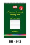 Premium Writing Pad 12.5 x 20cm, 3-Pack: Elevate Your Note-Taking Experience BB942 Origin manufacturing