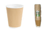8oz 25 Pack Double Wall Kraft Coffee Cups: Premium Insulated Disposable Cups EC0218 Origin manufacturing