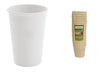 25 pcs 12 oz Plain Coffee Cups: Convenient Disposable Drinkware EC0249 Origin manufacturing