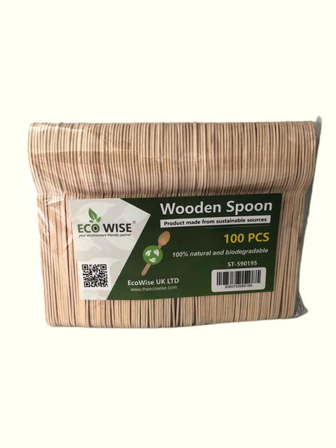 100-Pack Wooden disposable Spoons: Eco-Friendly Utensils ST0195 Origin manufacturing