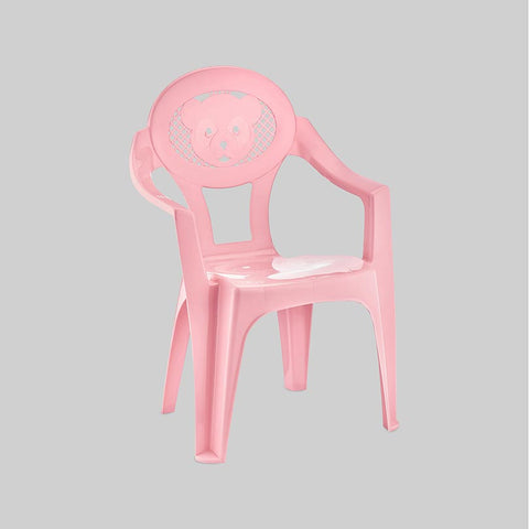 Durable and Comfortable Kids Chair - Sturdy Plastic Seating for Playrooms, Bedrooms, Nurseries, and Outdoors - Child-Friendly Design with Rounded Edges - Easy-to-Clean and Lightweight - Vibrant Color Option PINK Origin Manufacturing