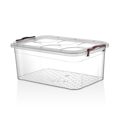 Plastic Storage Box with handles With Lid Home Office 20 Litres Origin Manufacturing