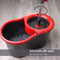 Spin mop and bucket with wringer, includes free Mop Head 12 Litres Origin manufacturing