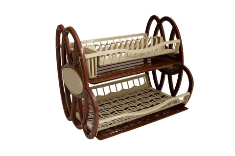 Double Dish Rack Drainer Kitchen Plate Cutlery Cup PLATE GLASS Holder Trays Origin Manufacturing