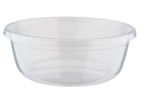 8 Litres TRANSPARENT Round Plastic Bowl or food mixing basin Proofing Salad Fruit Food Storage Origin Manufacturing
