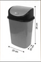 10L Swing Top Bin No. 2 Plastic Durable and Convenient For Waste and Recycling Office Kitchen Bathroom Home (10) 289 Origin Manufacturing