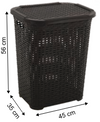 65 Litre Rattan Laundry Basket: Stylish Organization for Your Home 208 Origin Manufacturing