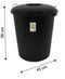 70L Black Bin with Lid and Lock: Secure Waste Management Solution for High Capacity Needs (12) 242 Origin Manufacturing