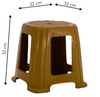 Maxi Middle Stool: Versatile Seating Solution for Any Space (12) 180 Origin manufacturing