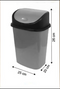 10L Swing Top Bin No. 2: Contemporary Waste Management with Effortless Access (10) 289 Origin Manufacturing