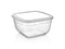 2400ml Maya Square Food Container with Lids Transparent Office Home Kitchen Food Container Multi-Purpose (60) ASD122 Origin manufacturing