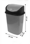 25L Swing Top Bin No. 4 Plastic Durable and Convenient For Waste and Recycling Office Kitchen Bathroom Home (10) 291 Origin Manufacturing