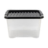 28 Litre Plastic Storage Box Rectangle with Lids and Handles Office Home Kitchen Food Container Multi-Purpose (12) ORI005 Origin manufacturing