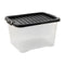 28 Litre Plastic Storage Box Rectangle with Lids and Handles Office Home Kitchen Food Container Multi-Purpose (12) ORI005 Origin manufacturing