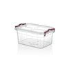 3 Litre Plastic Storage Box Rectangle with Clip Lids and Handles Office Home Kitchen Food Container Multi-Purpose (40) HS012 Origin manufacturing