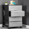 4 Shelf Plastic Rattan Storage Drawer for home and office organisation (1) 090 Origin Manufacturing