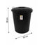 90 Litre Locked Black Dustbin: Secure and Durable Waste Storage Solution (25) 196 Origin Manufacturing