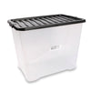 80 Litre Plastic Storage Box Rectangle with Lids and Handles Office Home Kitchen Food Container Multi-Purpose (6) PP1022 Origin manufacturing