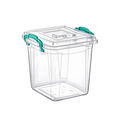Sleek Square MultiBox 14L - Space-Saving Storage Container for Home and Office - 14-Liter Capacity - Durable and Transparent with Secure Lid - Versatile Organizer for Small Spaces Origin Manufacturing