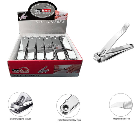 Nail Clippers Set: Pack of 12 for Complete Nail Care BB3039 Origin manufacturing