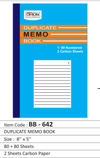 5" x 8" Duplicate Memo Book: Convenient Note-Taking Solution (48) BB642 Origin manufacturing