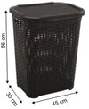 65 Litre Rattan Laundry Basket for Home Washing Clothes Bathroom Laundry Room 208 Origin Manufacturing