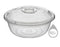 10.5 Litres (Size 3) Transparent Plastic Basin with lid: Large and Durable Utility Basin (12) QS035 Origin Manufacturing