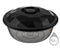 15.5 Litres (Size 4) Grey Plastic Basin with lid: Extra-Large and Sturdy Utility Basin (12) QS042 Origin Manufacturing