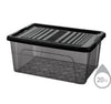 20 Litre Grey Storage Box with Clip lid: Extra-Large and Durable Storage Solution (12) QS019 Origin Manufacturing