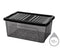 10 Litre Grey Storage Box with Clip lid: Spacious and Durable Organization Solution (24) QS017 Origin Manufacturing