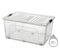 20 Litre Clear Storage Box with Clip lid: Extra-Large and Durable Storage Solution (12) QS007 Origin Manufacturing