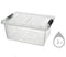 3 Litre Clear Storage Box with clip lid: Durable and Convenient Storage Solution (48) QS003 Origin manufacturing