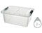 2 Litre Clear Storage Box with Clip lid: Compact and Practical Storage Solution (48) QS002 Origin Manufacturing