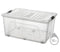 30 Litre Clear Storage Box with Clip lid: Spacious and Heavy-Duty Storage Solution (6) QS008 Origin Manufacturing