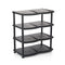 4 Shelf Black Shoe Rack: Stylish and Space-Saving Footwear Organization (9) 004 Origin manufacturing