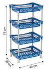 4 Tier Rectangle Vegetable Rack - Efficient Kitchen Organizer for Fresh Produce and Pantry Items (1) 191 Origin Manufacturing