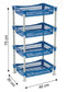 4 Tier Rectangle Vegetable Rack - Efficient Kitchen Organizer for Fresh Produce and Pantry Items (1) 191 Origin Manufacturing