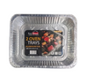 2 Pack ALUMINIUM Oven Trays 32.5x26x6.2cm: Convenient and Secure Food Storage Solution Shrink wrapped (18) CD260 Origin manufacturing