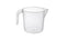 Plastic Transparent Mug 1250ML with measuring marks: Clear Container for Easy Visibility (72) QS470 Origin Manufacturing