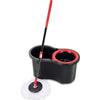 15L Microfiber Spin Mop and Bucket Set, Spin Mop for Cleaning Floors, Set of 1x Mop, 1x Bucket Red/Black Origin manufacturing