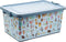 Kids toy box with picture for boys and girls, boy toy box, girl toy box 40 litre large BLUE Origin manufacturing