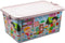 Kids toy box with picture for boys and girls, boy toy box, girl toy box 40 litre large PINK Origin manufacturing
