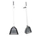 Long Handled Dustpan And sweeping Brush Set, Indoor Broom And Upright Dustpan With 130cm Handle, Sweeping Broom With Dust Pan For Lobby Kitchen Office SILVER Origin manufacturing