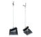 Long Handled Dustpan and Brush Set, Indoor Broom and Upright Dustpan with 130cm Handle, Sweeping Broom with Dust Pan for Lobby Kitchen Office SILVER Origin manufacturing