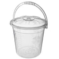 Water Bucket With LID 10 Litre transparent Origin manufacturing