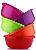 Round Plastic Washing Up Bowl Or Food Mixing Basin Proofing Salad Fruit Food Storage 12 Litres Origin Manufacturing